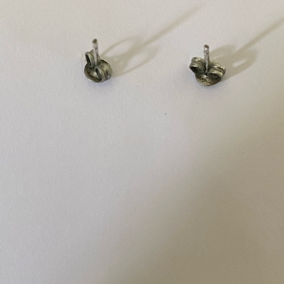 SCISSORS ♡ SILVER  Hair Stylist Minimalist Steel Stud Earrings Crafter - Picture 3 of 4